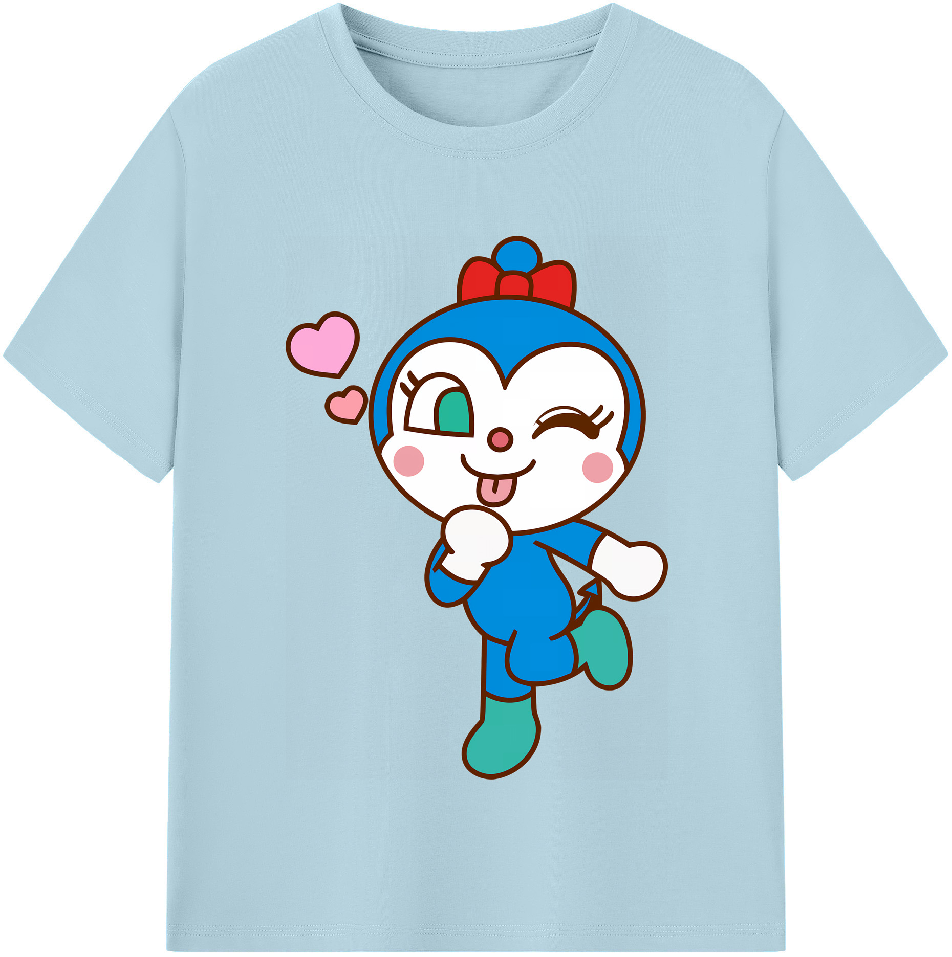 （画像用） アンパンマン Anpanman 綿100％半袖Tシャツ（フロントプリント）